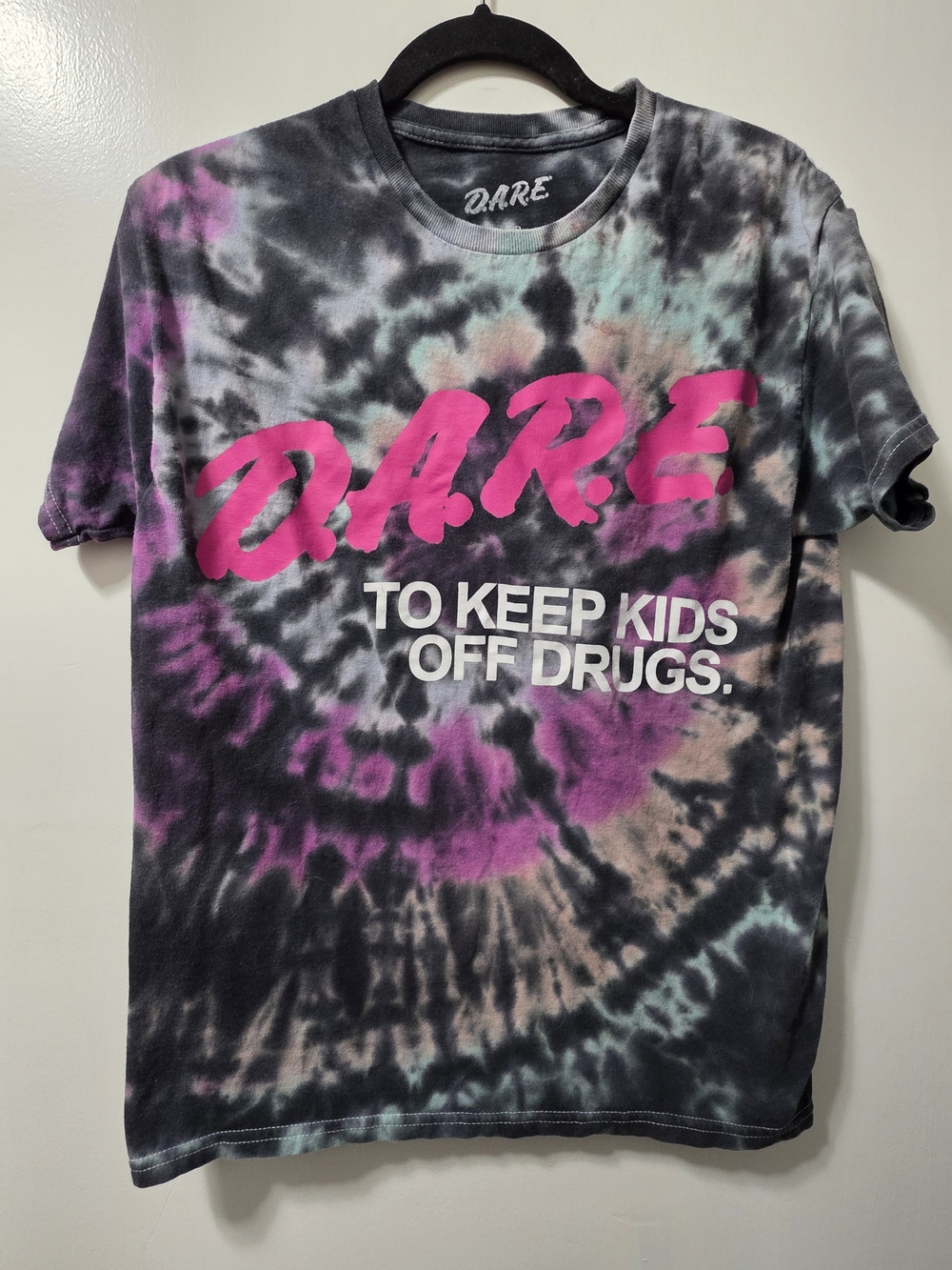 Tie-Dye DARE "KEEP KIDS OFF DRUGS" T-Shirt